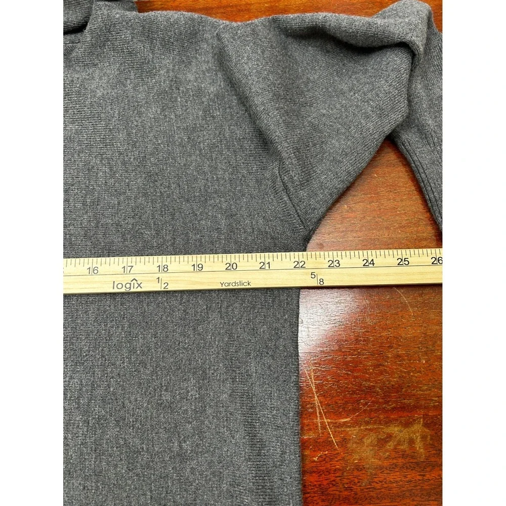 Soft Surroundings Sweater Tunic Women L Gray Cowl Neck Wool Cashmere Blend Cozy‎